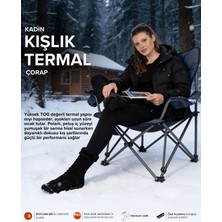 Mudomay Kadın Kışlık Termal Çorap Siyah