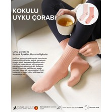 Bolero Kadın Gül Kokulu 2'li Uyku Çorabı Somon Y.ağzı