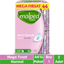 Molped Anatomik Normal Ped Mega Fırsat 44X2 88 Adet