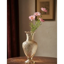 Bakburaya Yapay Çiçekçilik Yapay 75 cm 4 Kafalı Pembe Gelincik Papatya Çiçeği Ev Vazo Dekor Süsü