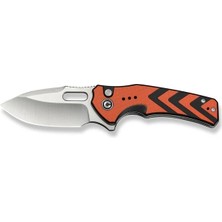 Civivi Vexron Milled Orange & Black G10 Handle Satin Finished 14C28N Blade Çakı