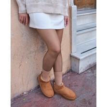 Mudomay Kadın Merino Yün Çorap Ekru