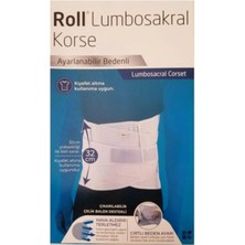 Roll Lumbosakral Korse, 32 Cm, Rahat ve Destekleyici Tasarım