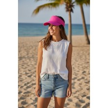 Trend Nexus FUŞYA VİZÖR ŞAPKA-AYARLANABİLİR TERLETMEZ YAZLIK PLAJ&SPOR