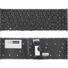 Notespare Acer Uyumlu Aspire 3 A315-23-R7N5 NX.HVUEY.004, 3 A315-23-R9ZN NX.HVTEY.00D Klavye Tr Işıklı Siyah