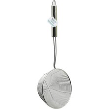 Lunaev 16CM  Metal Saplı Çelik Kevgir