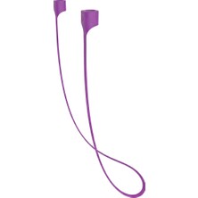 Caseonn Xiaomi Redmi Buds 8 Active Manyetik Boyun Askısı Kulaklık Tutucu Ip Mor