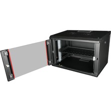 Lande 19” 1u Sürgülü Rack Raf (Siyah)