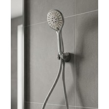 Çok Fonksiyonlu El Duşu Başlığı Spiral Hortumlu Dayanıklı Duş Seti - Lisinya