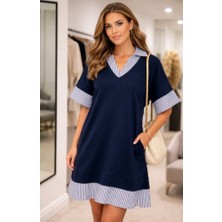 See More Iki Iplik Ekose Detayli Elbise