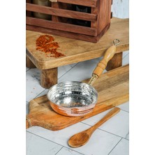 Cooker 14 cm Dövme Bakır El Yapımı Sosluk Tereyağlık BK022