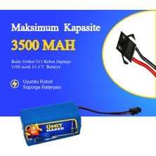 Ümit Maker Ikohs Netbot S15 Robot Süpürge 3500 mAh 14.4 V  Batarya – Orjinal Uyumlu Uzun Ömürlü, Yüksek Performans Pil