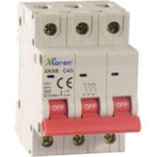 Xkoren XKN06-3-C040 ,3-Faz C-40A/6KA Otomatik Sigorta
