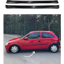 🚗 Opel Corsa C Yan Marşpiyel Sağ Sol Plastik Boyasız ⚡ Dayanıklı & Kolay Montaj