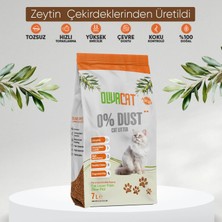 Olivacat Zeytin Çekirdeğinden Üretilen Doğal Tozsuz Kedi Kumu 7L