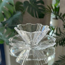 Alfafe Home Lorenta 2’li Cam Sunum Seti – 24 cm Kase ve 32 cm Tabak | Meyvelik, Salata ve Pasta Sunumluk