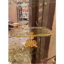 Alfafe Home Timeless Baton Metal Ayaklı Gold Sunumluk - Sunumluk Kase Timeless Serisi