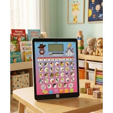 Farbu Oyuncak Sesli Pilli 100 Fonksiyonlu 2in1 Eğitici Tablet Türkçe & Ingilizce Alfabe Eğitici Oyuncak