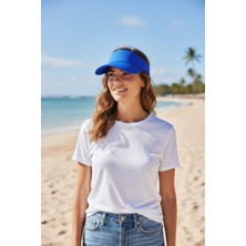 Trend Nexus SAX MAVİ VİZÖR ŞAPKA -AYARLANABİLİR TERLETMEZ YAZLIK PLAJ&SPOR