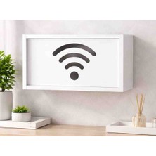 Dekor Ahşap Dekoratif Modem Saklama Kutusu