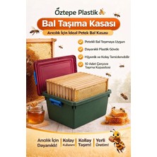 Öztepe Plastik 10 Çıtalı Plastik Bal Taşıma Kasası – Arıcılık Bal Hasat Kasası