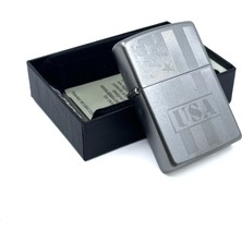 Zippo A.b.d Bayrağı Dizayn Çakmak