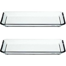 Alfafe Home Nude Grace Kristal Servis Tabağı 2'li Set