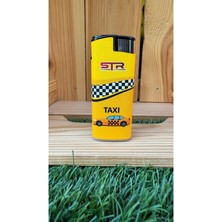 STR Taxi-Taksi Tasarımlı Rüzgar Çakmak/sarı Sarı