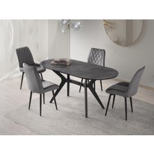 Erezoğulları Mobilya Star Riva Mutfak Masa Sandalye Takımı 82X138