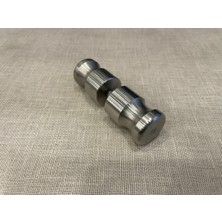 CTR Ticaret Paslanmaz Wc Kabin Kulpu - Çift Taraflı Tokmak Kulp - Banyo ve Tuvalet Için