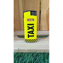 STR Taxi-Taksi Tasarımlı Rüzgar Çakmak/sarı Sarı