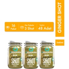 Organuca Avantajlı 16 Paket 3’lü Organik Zencefilli Içecek Ginger Shot 60 Ml- 48 Adet