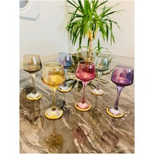 Alfafe Home Amore Sunumluk Kahve Yanı Bardak 6'lı Lüsterli Lal 6 Renk