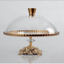 Alfafe Home Paşabahce Cam Kapaklı Lüx Pasta,kek Fanusu