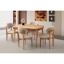 Erezoğulları Mobilya Venüs Norte Mdf Açılır Mutfak Masa Takımı 80X130