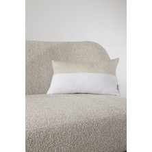 Koza Home Pure Beyaz Krem Dekoratif Boncuk Elyaf Iç Dolgulu Kırlent 30X50 4840