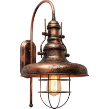 Avonni AP-4106-M2-CPR Bakır Kaplama Aplik E27 Metal H: 55 cm, WxD: 32x22 cm