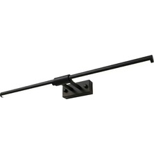 Avonni AP-9090-BSY-60 Siyah Boya Aplik LED Metal H: 25 cm, WxD: 11x60 cm