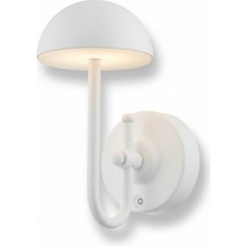 Avonni AP-64004-BBY Beyaz Boya Aplik LED Metal Opal Pleksi H: 25 cm, WxD: 12x20 cm