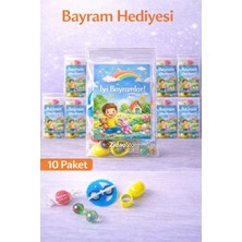 Emrah Gültekin Bayram Çocuk Hediyesi – (10 Paket) Şeker ve Oyuncaklı Mini Bayram Paketi Bayram-Okul Hediyelik Dağıtmalık Oyuncak Seti