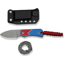 Civivi Baby Banter Fixed Blade - Jump Edition Red / White / Blue G10 Handle Gray Stonewashed Nitro-V Blade Bıçak