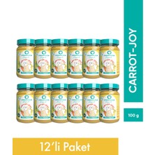 Organuca 12'li Organik Ek Gıda Carrot-Joy 100 G (Meyve-Sebze Püresi)