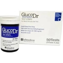 Gluco DR 50LI 1 Kutu Şeker Stribi Glucodr Süper Sensör Stribi