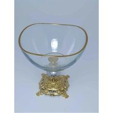 Alfafe Home Metal Ayaklı Lüks Sunumluk Kase