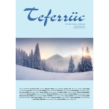 Dergi Kapında Teferrüc Dergi 29.sayı