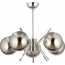 Avonni AV-7013-392-5K Krom Kaplama Modern Avize E27 Metal Cam H: 53 cm, Ø: 47 cm