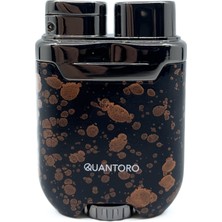 Quantoro Bakır Splash Desen Pürmüz Alevli Çakmak - Siyah