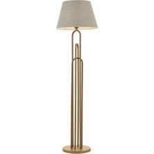 Avonni LM-9134-1EB Eskitme Kaplama Lambader E27 Metal Kumaş H: 164 Cm, Ø: 45 cm