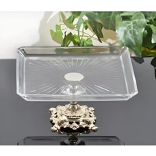 Alfafe Home Metal Ayaklı Kare Sunum Servis Tabağı
