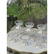 Alfafe Home 6 Lı Lüx Gümüş Kahve Yanı Mini Lokumluk Şekerlik Sosluk Reçellik Çerezlik Kase